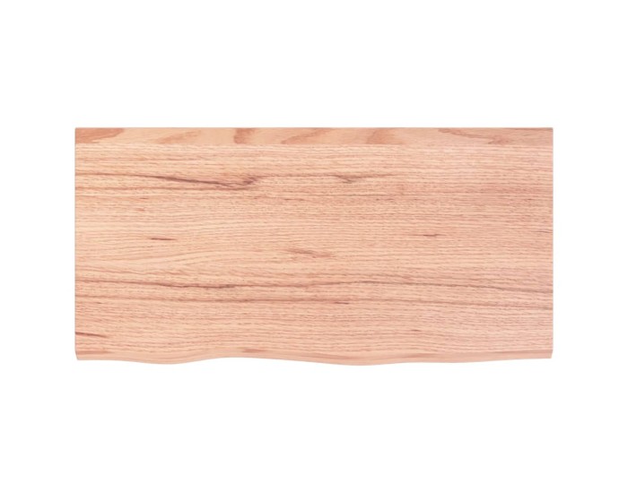Sonata Blat de masă maro 80x40x(2-6) cm, lemn masiv stejar tratat