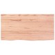 Sonata Blat de masă maro 80x40x(2-6) cm, lemn masiv stejar tratat