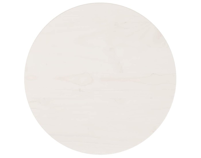 Sonata Blat de masă rotund, alb, Ø40x3 cm, lemn masiv de pin