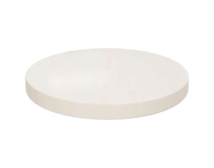 Sonata Blat de masă rotund, alb, Ø40x3 cm, lemn masiv de pin
