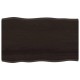 Sonata Blat masă, 100x60x2 cm, maro, lemn stejar tratat contur organic