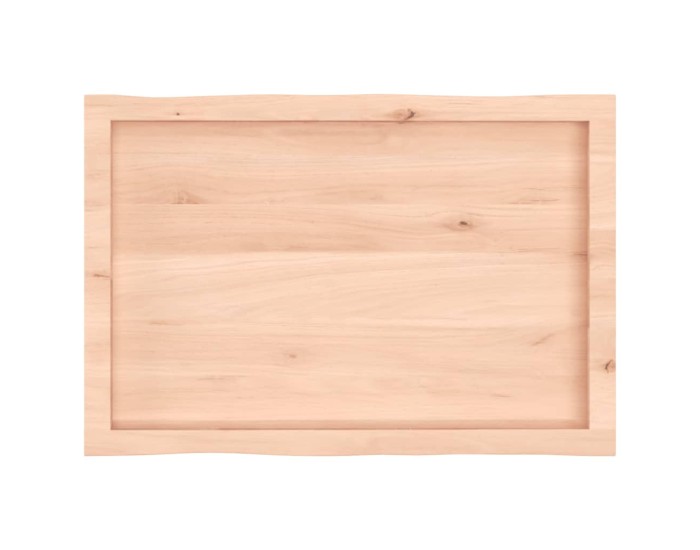 Sonata Blat masă 80x50x(2-6) cm lemn stejar netratat contur organic