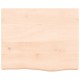 Sonata Blat de masă, 60x50x(2-6) cm, lemn masiv de stejar netratat