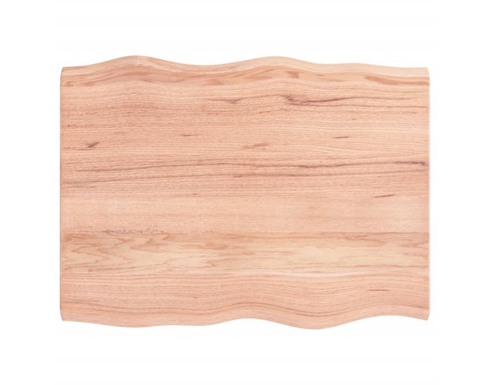 Sonata Blat masă, 80x60x(2-4) cm, maro, lemn tratat contur organic