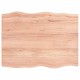 Sonata Blat masă, 80x60x(2-4) cm, maro, lemn tratat contur organic