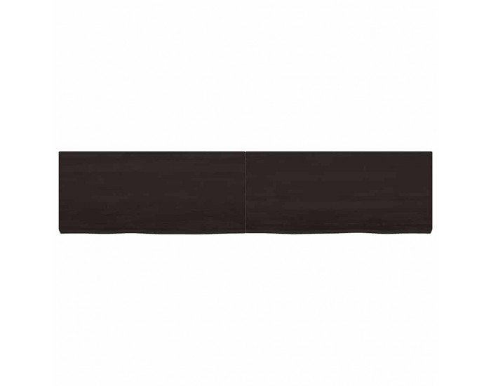 Sonata H Плот за маса тъмнокафяв 180x40x(2-6) см обработен масивен дъб
