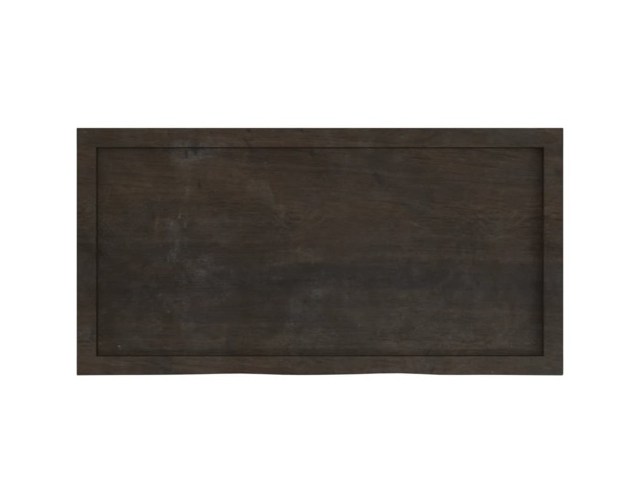 Sonata Blat de masă maro 100x50x(2-6) cm, lemn masiv stejar tratat