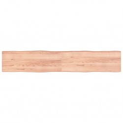 Sonata H Плот за маса светлокафяв 220x40x(2-6) см обработен масивен дъб - Piese pentru mese