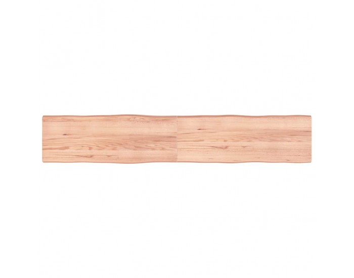 Sonata H Плот за маса светлокафяв 220x40x(2-6) см обработен масивен дъб