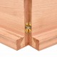 Sonata H Плот за маса светлокафяв 220x40x(2-6) см обработен масивен дъб
