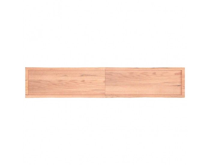 Sonata H Плот за маса светлокафяв 220x40x(2-6) см обработен масивен дъб