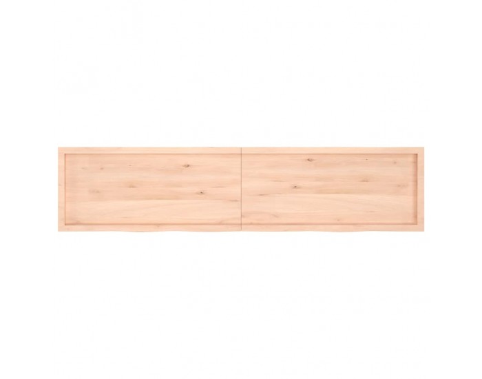 Sonata H Плот за маса, 220x50x(2-6) см, необработен масивен дъб