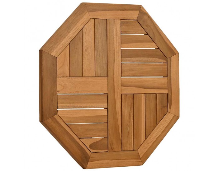 Sonata H Плот за маса 50x50x2,5 см осмоъгълен масивен бук