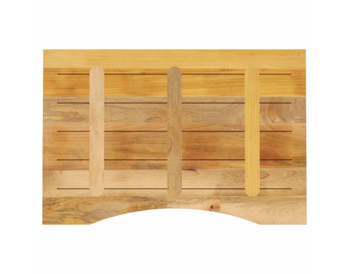 Sonata H Плот за бюро с извивка 100x60x2,5 см грубо мангово дърво масив