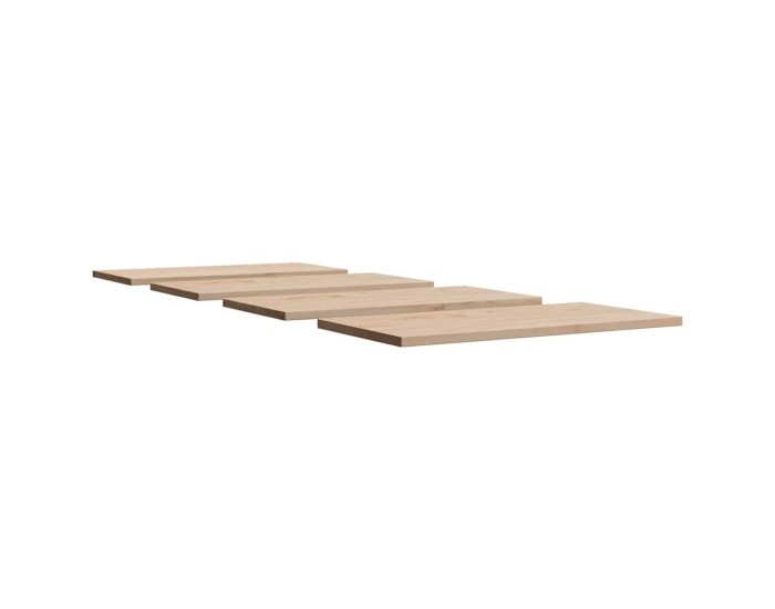 Sonata Blaturi masă 4 buc. 90x45x1,7 cm dreptunghiulare lemn masiv pin