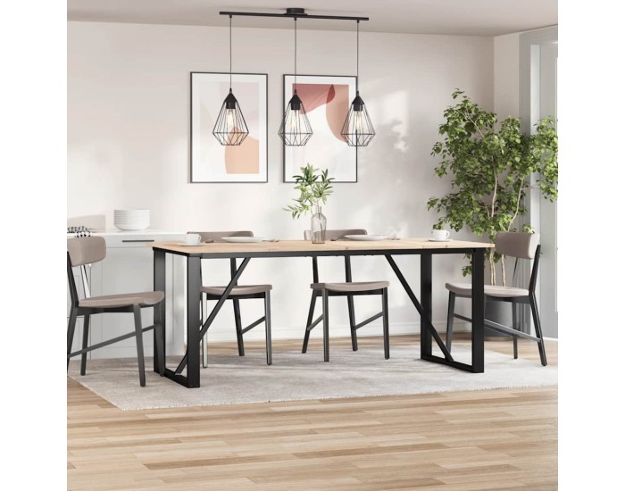 Sonata H Плотове за маси, 4 бр, 90x45x1,7 см, правоъгълни, бор масив