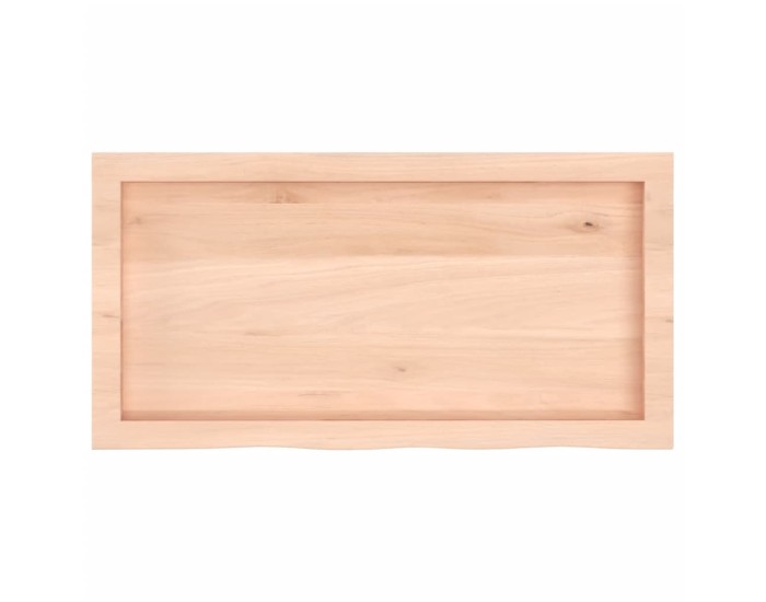 Sonata Blat de masă, 80x40x(2-6) cm, lemn masiv de stejar netratat