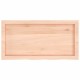 Sonata Blat de masă, 80x40x(2-6) cm, lemn masiv de stejar netratat