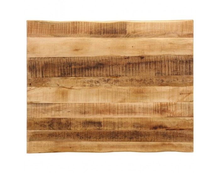 Sonata H Плот за маса, жив ръб, 90x80x2,5 см, масивно дърво грубо манго