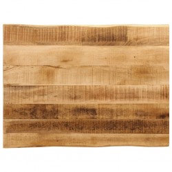 Sonata H Плот за маса, жив ръб, 80x60x2,5 см, масивно дърво грубо манго - Piese pentru mese