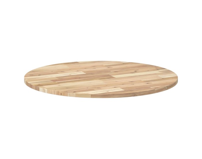 Sonata Blat de masă rotund, Ø80x2 cm, lemn masiv de acacia