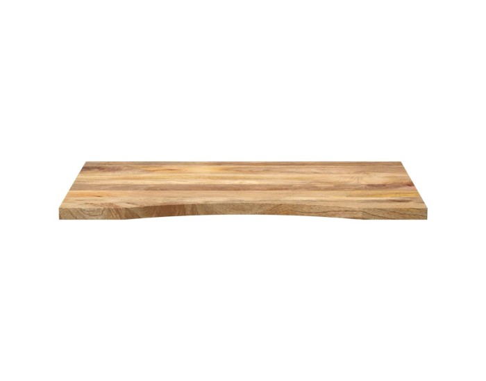 Sonata Blat birou cu decupaj curbat 90x60x2,5 cm lemn masiv mango brut