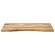 Sonata Blat birou cu decupaj curbat 90x60x2,5 cm lemn masiv mango brut