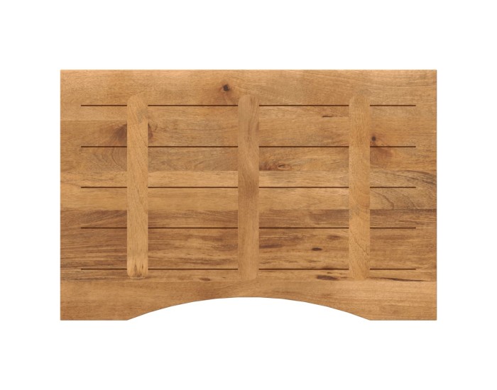 Sonata Blat birou cu decupaj curbat 100x60x2,5 cm lemn masiv mango