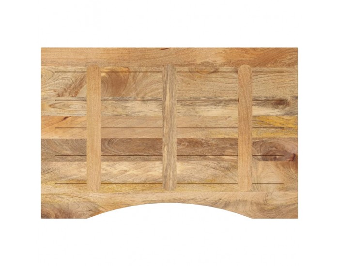 Sonata H Плот за бюро с извивка 80x60x2,5 см грубо мангово дърво масив