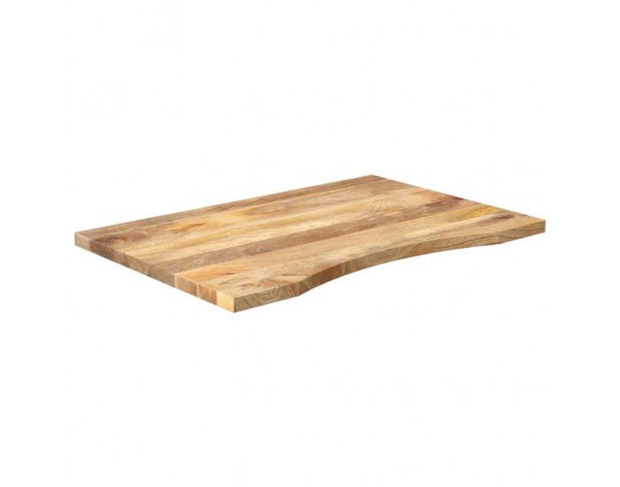 Sonata H Плот за бюро с извивка 80x60x2,5 см грубо мангово дърво масив