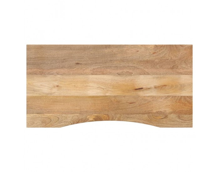 Sonata H Плот за бюро с извивка 110x60x2,5 см грубо мангово дърво масив