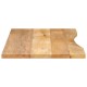 Sonata Blat birou cu decupaj curbat 110x60x2,5cm lemn masiv mango brut