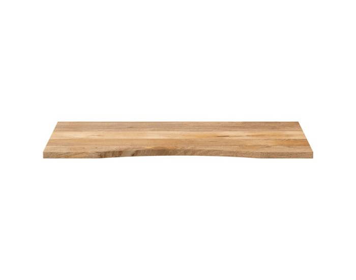 Sonata Blat birou cu decupaj curbat 110x60x2,5cm lemn masiv mango brut