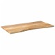 Sonata Blat birou cu decupaj curbat 110x60x2,5cm lemn masiv mango brut