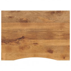 Sonata H Плот за бюро с извивка 110x80x2,5 см грубо мангово дърво масив - Piese pentru mese