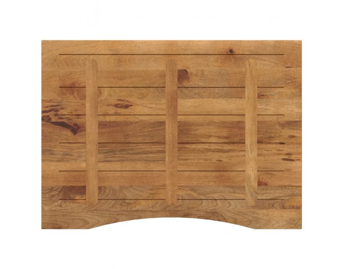 Sonata H Плот за бюро с извивка 110x80x2,5 см грубо мангово дърво масив