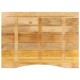 Sonata Blat birou cu decupaj curbat 100x80x2,5cm lemn masiv mango brut