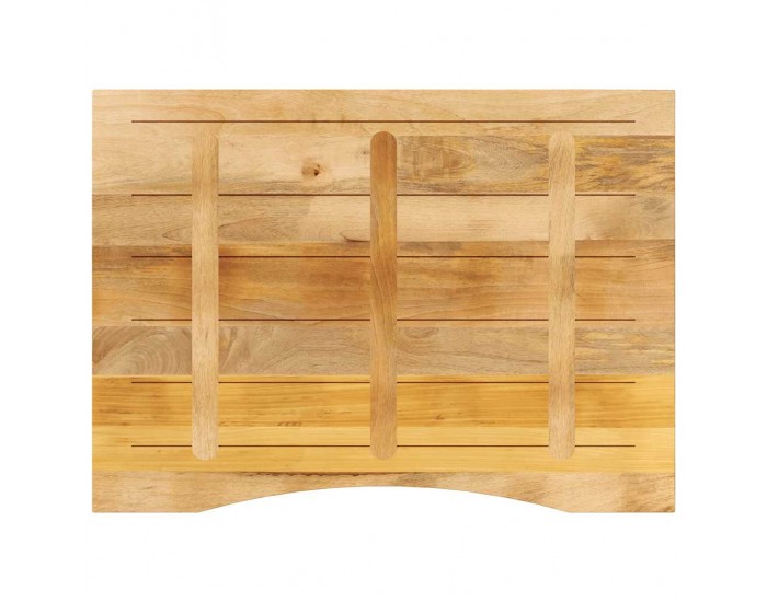 Sonata H Плот за бюро с извивка 100x80x2,5 см грубо мангово дърво масив