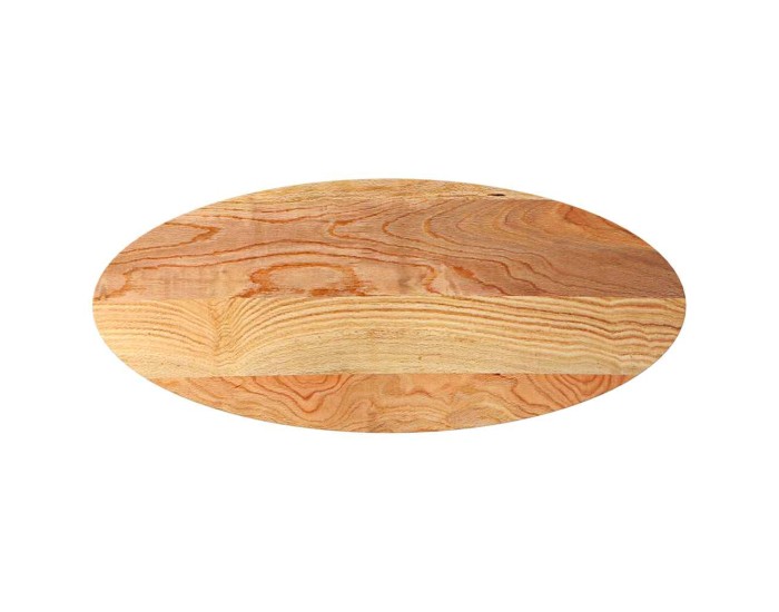 Sonata Blat de masă maro deschis 140x60x2 cm lemn masiv de stejar oval