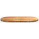 Sonata Blat de masă maro deschis 100x50x4 cm lemn masiv de stejar oval