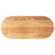 Sonata Blat de masă maro deschis 140x60x4 cm lemn masiv de stejar oval