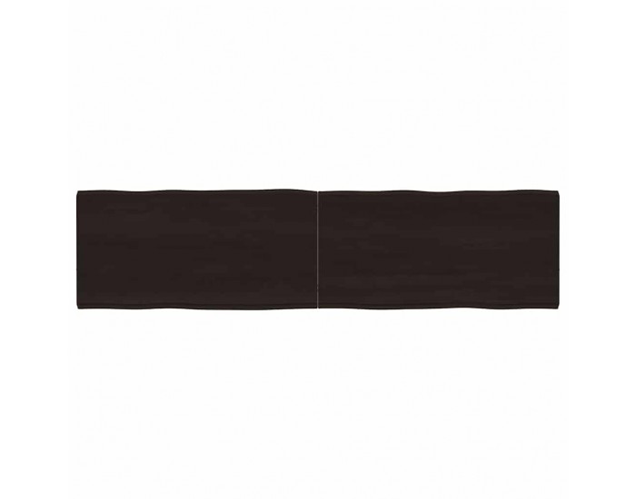Sonata H Плот за маса тъмнокафяв 160x40x(2-4) см обработен масивен дъб
