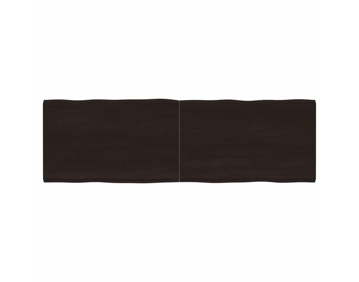 Sonata Blat masă, 160x50x4 cm, gri, lemn stejar tratat contur organic