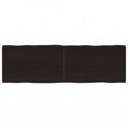 Sonata H Плот за маса тъмнокафяв 160x50x(2-4) см обработен масивен дъб - Piese pentru mese