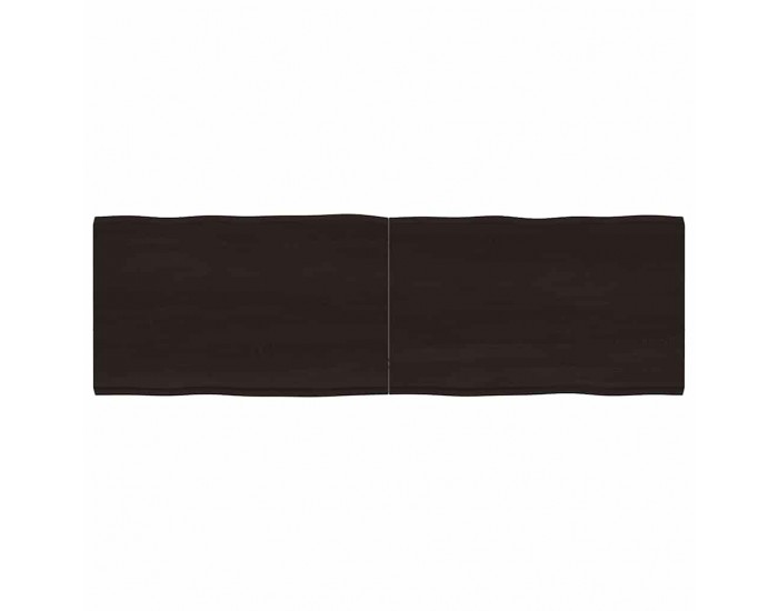 Sonata H Плот за маса тъмнокафяв 160x50x(2-4) см обработен масивен дъб