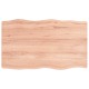 Sonata Blat masă, 100x60x(2-4) cm, maro, lemn tratat contur organic