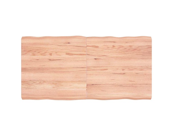 Sonata Blat masă, 120x60x(2-6) cm, maro, lemn tratat contur organic