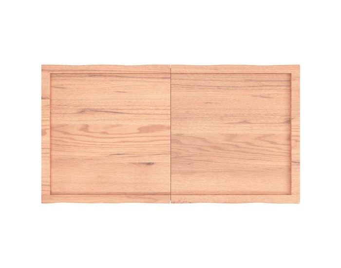 Sonata Blat masă, 120x60x(2-6) cm, maro, lemn tratat contur organic