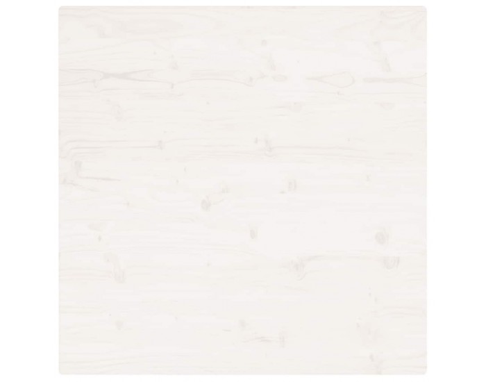 Sonata H Плот за маса, бял, 90x90x2,5 см, бор масив, квадратен