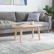 Sonata H Плот за маса 60x30x2,5 см, масивна дървесина, бор, овален